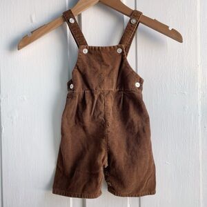 Vintage 70s Toddletime JCPenney Chocolate Brown Corduroy Overalls